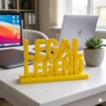 Legal Legend 3D Printed Desk Sign for Lawyers | Office Decor Name Plate - Image 3