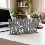 Mumbai Tax Boss 3D Printed Desk Name Plate for CA Office, Tax Consultant Gift, Professional Desk Decor India - Image 6