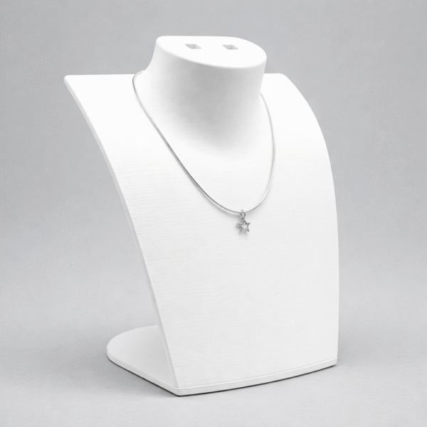 Loop Group Premium Jewelry Necklace Stand, Necklace Pendant Chain Holder, Earring Display Stand, 3D Printed Jewelry Organizer for Shop Counter Dressing Table(White Color)