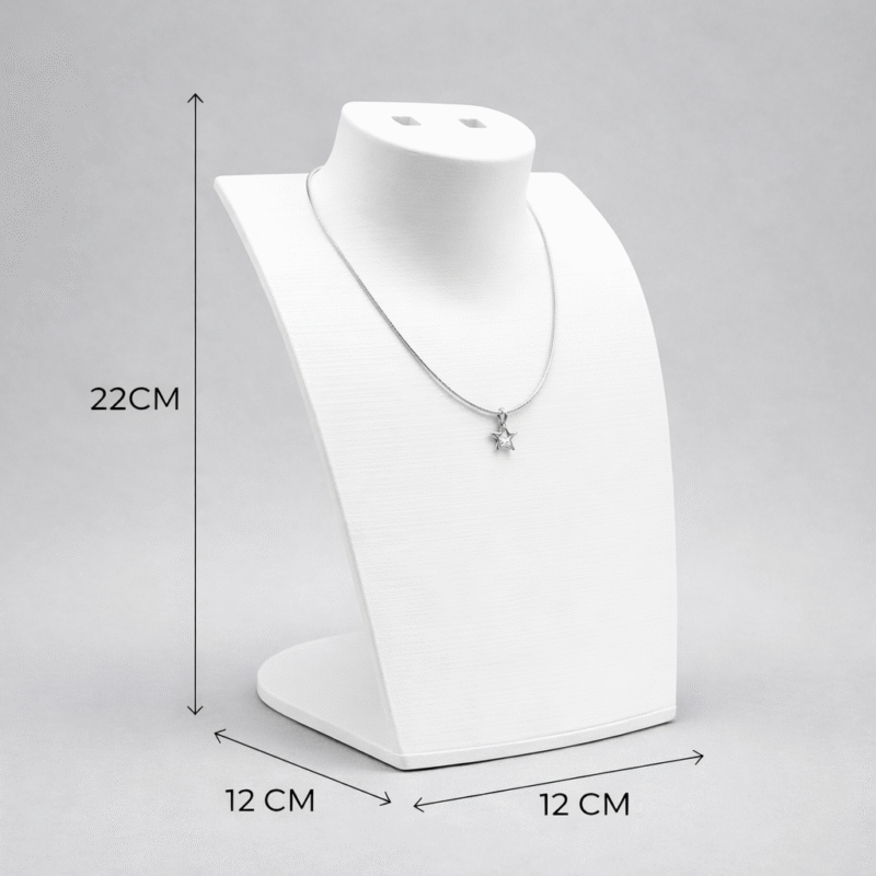 Loop Group Premium Jewelry Necklace Stand, Necklace Pendant Chain Holder, Earring Display Stand, 3D Printed Jewelry Organizer for Shop Counter Dressing Table(White Color) - Image 3