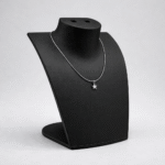 Loop Group Premium Jewelry Necklace Stand, Black Jewellery Display Mannequin, Necklace Pendant Chain Holder, Earring Display Stand, 3D Printed Jewelry Organizer for Shop Counter Dressing Table(Black Color)