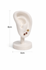 Earring Display Stand Ear Model | Jewelry Holder for Studs, Hoops & Earrings | Silicone Ear Display Stand with Stable Base for Shop - Image 2