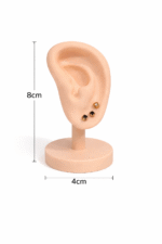 Earring Display Stand Ear Model | Jewelry Holder for Studs, Hoops & Earrings | Silicone Ear Display Stand with Stable Base for Shop - Image 2