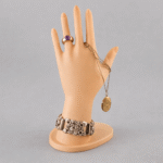 Premium Hand Jewellery Holder Stand | 3D Printed Ring Bracelet Necklace Display | Durable Lightweight Plastic Organizer | Space Saving Jewelry Stand for Home, Shop & Exhibition(Skin Color) - Image 2