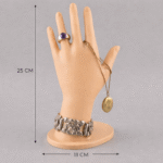 Premium Hand Jewellery Holder Stand | 3D Printed Ring Bracelet Necklace Display | Durable Lightweight Plastic Organizer | Space Saving Jewelry Stand for Home, Shop & Exhibition(Skin Color) - Image 4