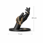 Jewelry Display Hand Stand Matte Finish | 3D Printed Ring Holder & Bracelet Organizer | Elegant Hand Showcase for Chains, Rings & Accessories | Premium Anti-Slip Base for Home & Shop Display - Image 2