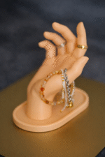 Jewelry Display Hand Stand Matte Finish | 3D Printed Ring Holder & Bracelet Organizer | Elegant Hand Showcase for Chains, Rings & Accessories | Premium Anti-Slip Base for Home & Shop Display - Image 4