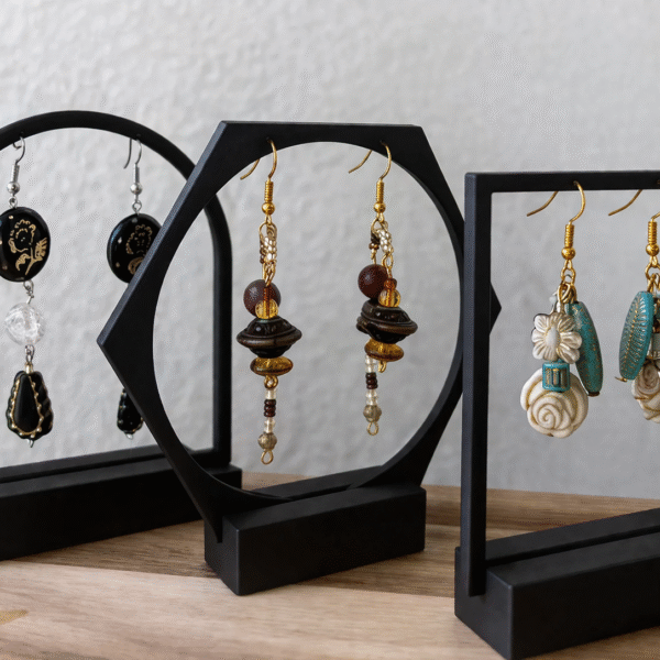 Simplified Earring Storage and Display Stand
