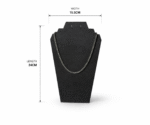Premium Black Necklace Jewellery Stand Angular Design | 3D Printed Display Bust Holder | Durable Lightweight Plastic Organizer | Space Saving Jewelry Display for Home, Shop & Exhibition(Black Color) - Image 2