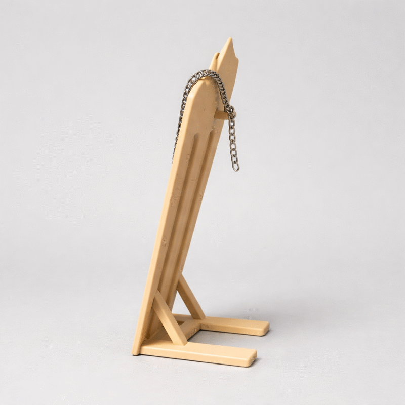 Premium Necklace Jewellery Stand Angular Design | 3D Printed Display Bust Holder | Lightweight Durable Plastic Organizer | Space Saving Jewelry Display for Home, Shop & Exhibition(Skin Color) - Image 5