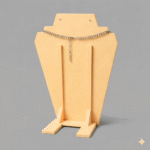 Premium Necklace Jewellery Stand Angular Design | 3D Printed Display Bust Holder | Lightweight Durable Plastic Organizer | Space Saving Jewelry Display for Home, Shop & Exhibition(Skin Color) - Image 4