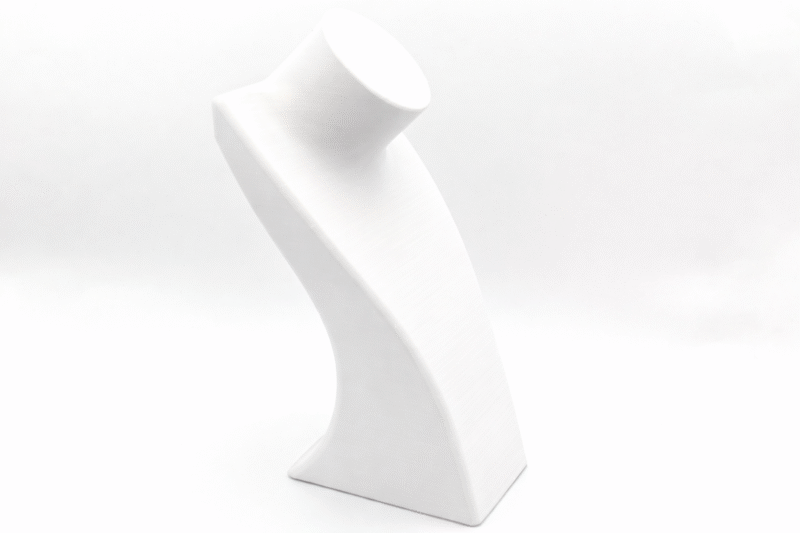 Premium Necklace Display Bust Stand – 3D Printed Jewelry Holder for Dressing Table, Shop & Exhibition Use, Lightweight Durable Plastic Neck Stand, Space Saving Organizer for Chains & Accessories(White Color) - Image 4