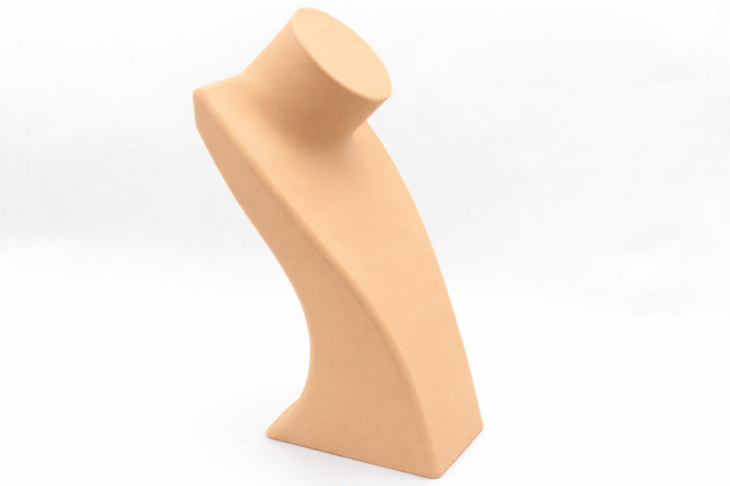 Premium Necklace Display Bust Stand – 3D Printed Jewelry Holder for Dressing Table, Shop & Exhibition Use, Lightweight Durable Plastic Neck Stand, Space Saving Organizer for Chains & Accessories(Skin Color) - Image 2