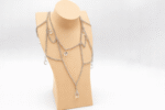 Premium Necklace Display Bust Stand – 3D Printed Jewelry Holder for Dressing Table, Shop & Exhibition Use, Lightweight Durable Plastic Neck Stand, Space Saving Organizer for Chains & Accessories(Skin Color)