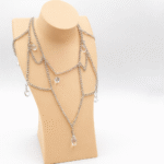 Premium Necklace Display Bust Stand – 3D Printed Jewelry Holder for Dressing Table, Shop & Exhibition Use, Lightweight Durable Plastic Neck Stand, Space Saving Organizer for Chains & Accessories(Skin Color)