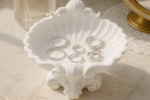 Premium Coastal Shell Jewelry Dish – 3D Printed Ring Holder Tray for Earrings, Rings & Chains – Matte Finish, Durable & Lightweight Organizer for Dressing Table, Home Decor & Gift Use