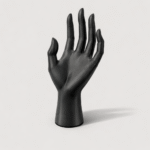 Premium 3D Printed Jewelry Display Hand Stand – Matte Black Ring Holder for Dressing Table, Necklace & Bracelet Organizer for Home, Shop, Exhibition | Durable, Lightweight, Space-Saving Decor(Black Color) - Image 3