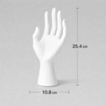 Premium 3D Printed Jewelry Display Hand Stand – Matte Black Ring Holder for Dressing Table, Necklace & Bracelet Organizer for Home, Shop, Exhibition | Durable, Lightweight, Space-Saving Decor(White Color) - Image 2