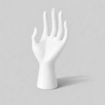 Premium 3D Printed Jewelry Display Hand Stand – Matte Black Ring Holder for Dressing Table, Necklace & Bracelet Organizer for Home, Shop, Exhibition | Durable, Lightweight, Space-Saving Decor(White Color) - Image 4