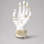 Premium 3D Printed Jewelry Display Hand Stand – Matte Black Ring Holder for Dressing Table, Necklace & Bracelet Organizer for Home, Shop, Exhibition | Durable, Lightweight, Space-Saving Decor(White Color)