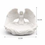 Angel Wings Jewelry Dish Organizer | Premium 3D Printed Vanity Tray | Decorative Ring & Earring Holder for Dressing Table | Lightweight Durable Jewelry Storage for Home Decor & Gift(White Color) - Image 3