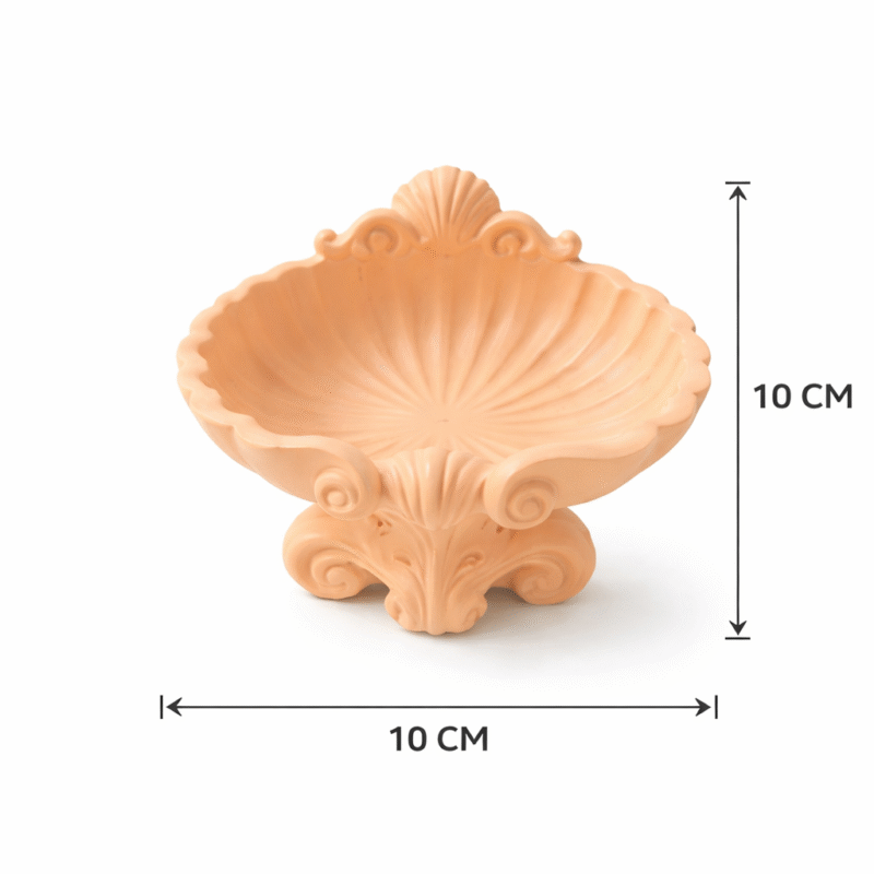 Premium Coastal Shell Jewelry Dish – 3D Printed Ring Holder Tray for Earrings, Rings & Chains – Matte Finish, Durable & Lightweight Organizer for Dressing Table, Home Decor & Gift Use - Image 2