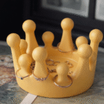 Crown Ring Holder for Women - Premium Matte 3D Printed Jewellery Organizer for Dressing Table, Rings & Chains Display Stand - Modern Home Decor & Gift