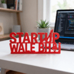 Startup Wale Bhai Desk Sign 3D Printed Office Decor for Entrepreneurs - Image 4