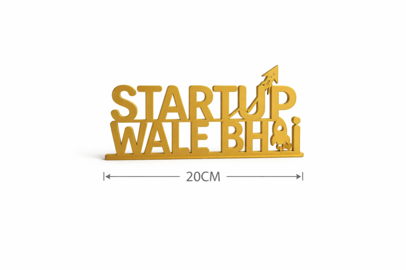 Startup Wale Bhai Desk Sign 3D Printed Office Decor for Entrepreneurs - Image 8