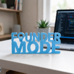 Founder Mode 3D Printed Desk Sign for Entrepreneurs & Startup Offices - Image 3
