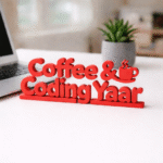 Coffee & Coding Yaar 3D Printed - Image 4