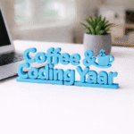 Coffee & Coding Yaar 3D Printed - Image 5