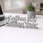 Coffee & Coding Yaar 3D Printed - Image 6