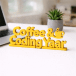 Coffee & Coding Yaar 3D Printed - Image 8
