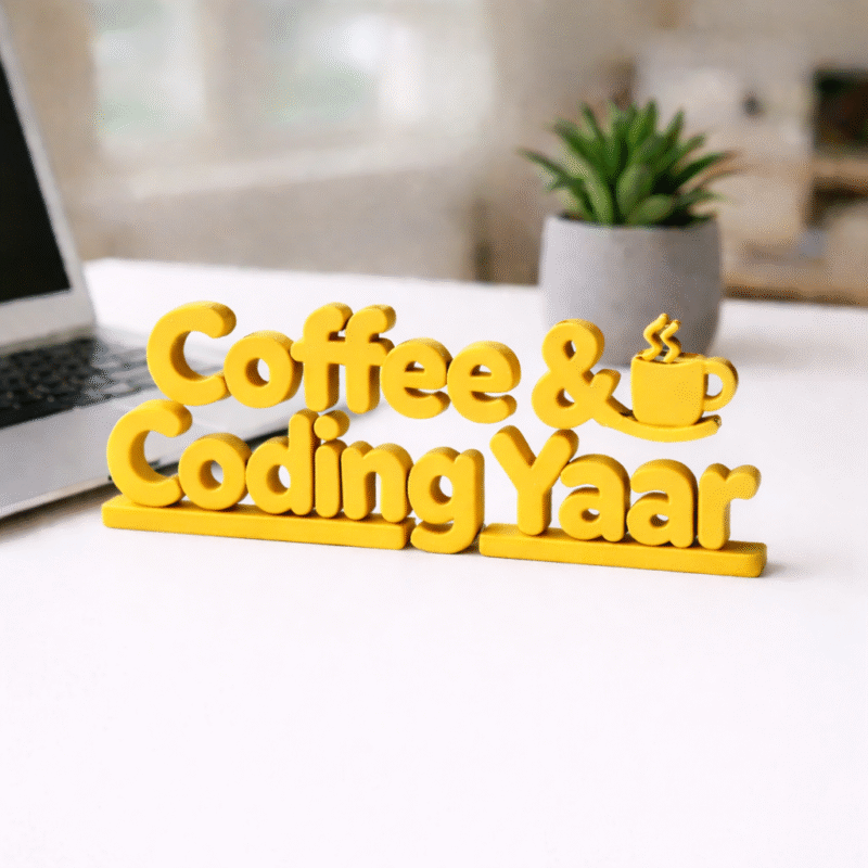 Coffee & Coding Yaar 3D Printed - Image 8
