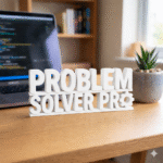 Problem Solver Pro 3D Printed Desk Sign for Developers & Office Desk Decor - Image 6