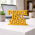 Peace Iru Vibes Desk Sign