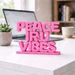 Peace Iru Vibes Desk Sign - Image 3