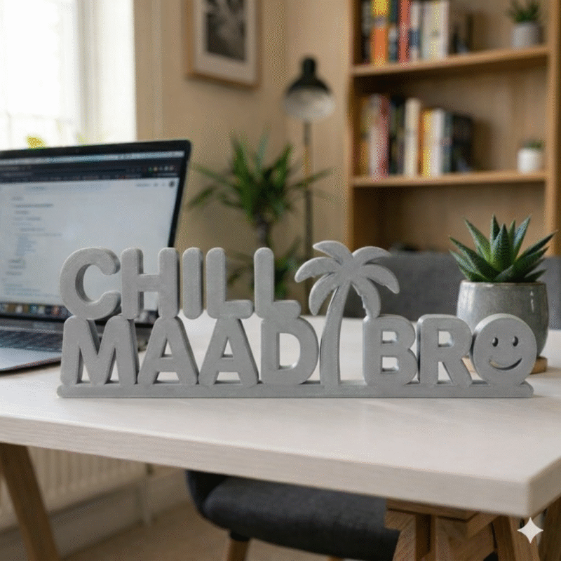 Chill Maadi Bro Desk Decor 3D Printed - Image 5