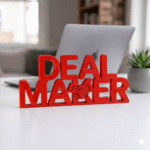 Deal Maker Desk Sign 3D Printed Office Decor for Sales & Business - Image 8