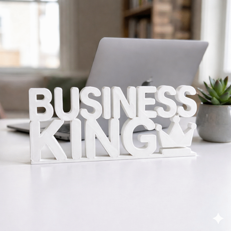 Risk Taker Pro Desk Sign 3D Printed Office Decor for Entrepreneurs - Image 4