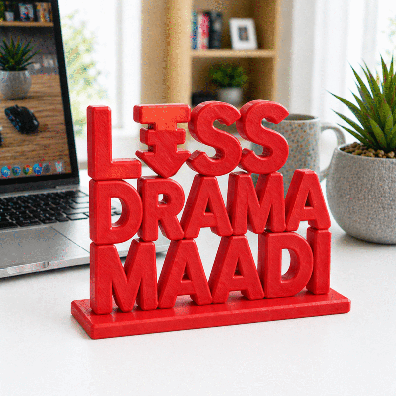 Less Drama Maadi Desk Sign - Image 4