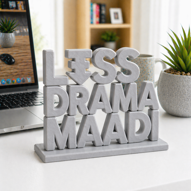Less Drama Maadi Desk Sign - Image 5