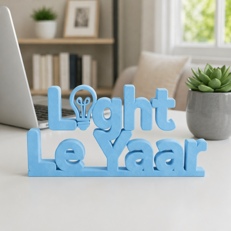 light le yaar 3d printed desk sign - Image 6
