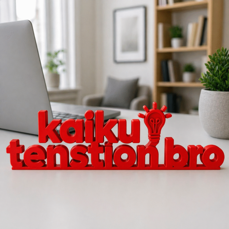 kaiku tension bro 3d printed desk sign - Image 5