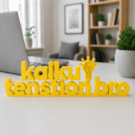 kaiku tension bro 3d printed desk sign - Image 9
