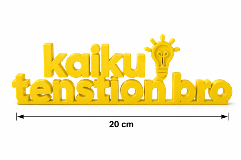 kaiku tension bro 3d printed desk sign - Image 2