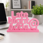 Late Night Adda 3D Printed Name Stand - Image 4