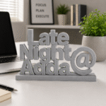 Late Night Adda 3D Printed Name Stand - Image 6