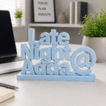 Late Night Adda 3D Printed Name Stand - Image 7